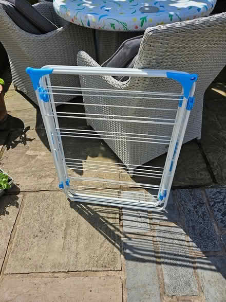 Photo of free White Clothes Airer (Hest Bank.) #1