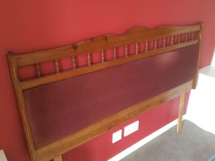 Photo of free King Size Wooden Headboard (Warminster BA12) #1