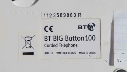 Photo of free Telephone - BT Big button (KT14) #2