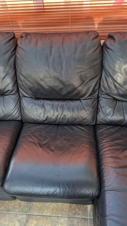 Photo of free Leather 4 seater sofa (M23) #1