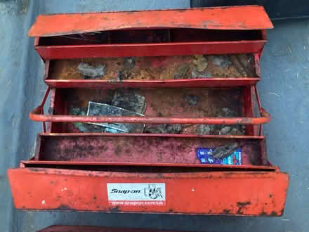 Photo of free 2 x Red Metal Toolboxes (Harpenden AL5) #3