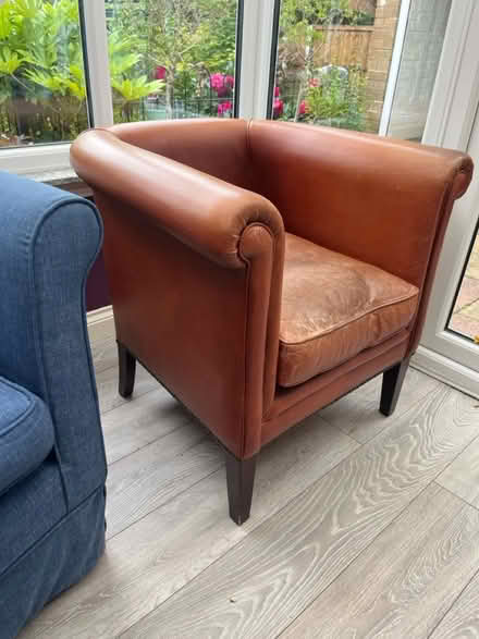 Photo of free Laura Ashley Leather Club Chair (Bessacarr Doncaster DN4) #1