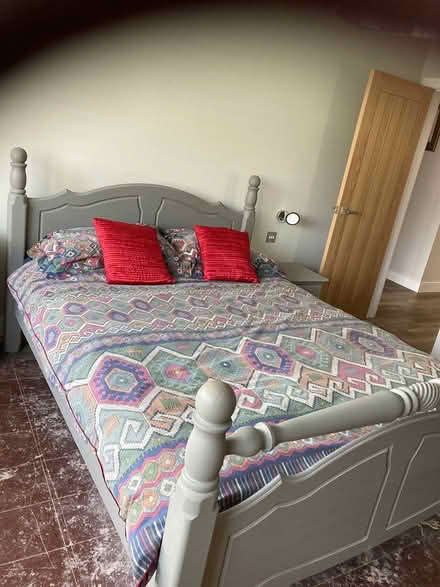 Photo of free King size wooden bed frame (BH23 central Christchurch) #1