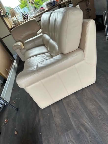 Photo of free Cream sofa and chair (Bolton le Sands LA5) #4