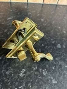 Photo of free 7 pairs of Brass Door handles with screws (Lydiard Millicent SN5) #1