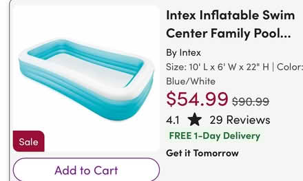 Photo of free Large inflatable pool (3904 18th st Nw) #2