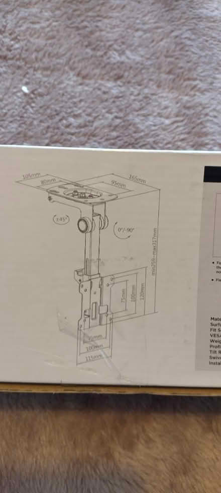 Photo of free Fold up TV ceiling mount (NG10) #4