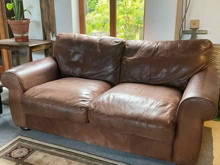 Photo of free Leather sofa (Fareham PO14) #3