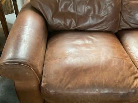 Photo of free Leather sofa (Fareham PO14) #2
