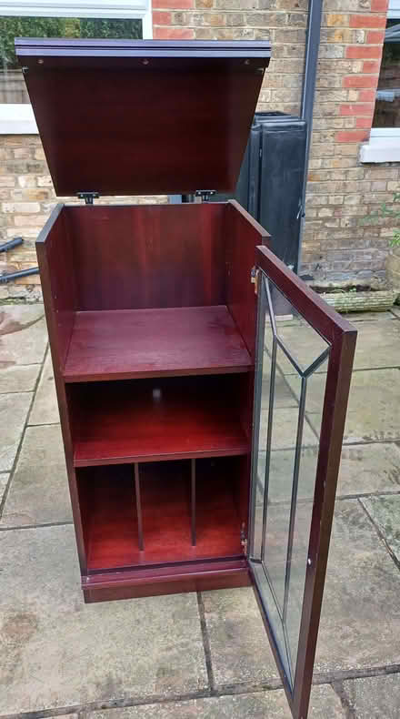 Photo of free Mahogany Veneer HiFi Cabinet With Storage for Vinyls (CT7) #2