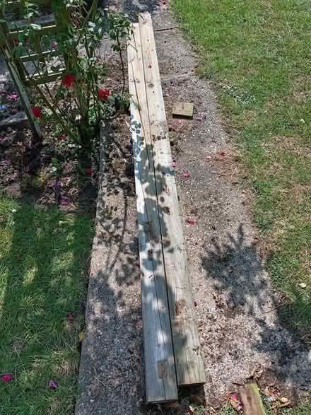 Photo of free Fence Posts 4"x 4" - 8ft long (Brickhill MK41) #1