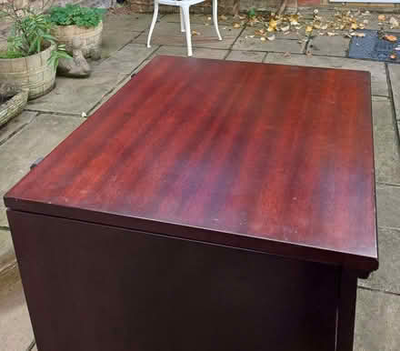 Photo of free Mahogany Veneer HiFi Cabinet With Storage for Vinyls (CT7) #3