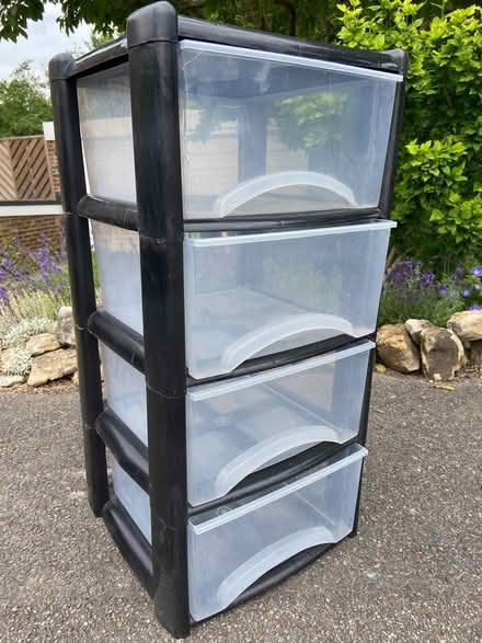 Photo of free 4 Drawer Storage Stack plastic (Uckfield, Ringles Cross TN22) #1