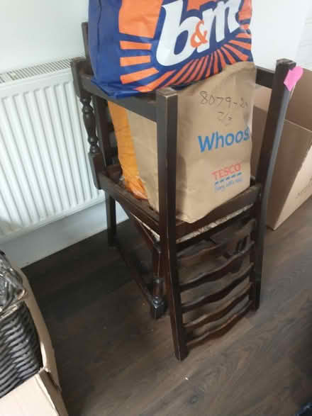Photo of free 2 Dark-wood dining chairs (Saltburn TS12) #1