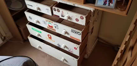 Photo of free Old Chest of draws, painted white (Bowbridge GL5) #3