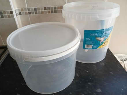 Photo of free 2x clear plastic containers (Southdown BA2) #1