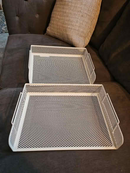 Photo of free 2x stackable wire desk organier (NW9) #2