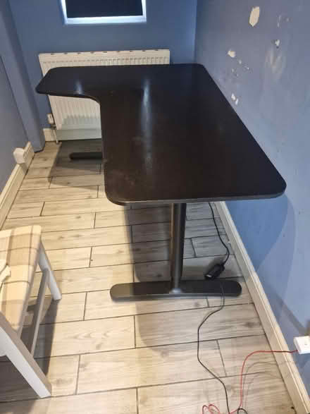Photo of free Large black wooden desk (Park Gate PO14) #3
