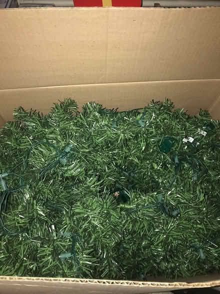 Photo of free 2 long green faux garlands (San Anselmo near Andronico’s) #1