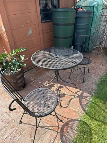 Photo of free Garden coffee table and chairs (ME10) #1