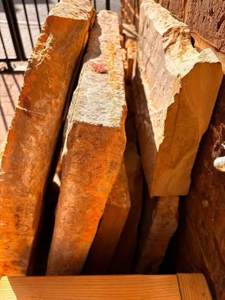 Photo of free York stone paving slabs mixed sizes and thicknesses (Lavender Hill SW11) #3