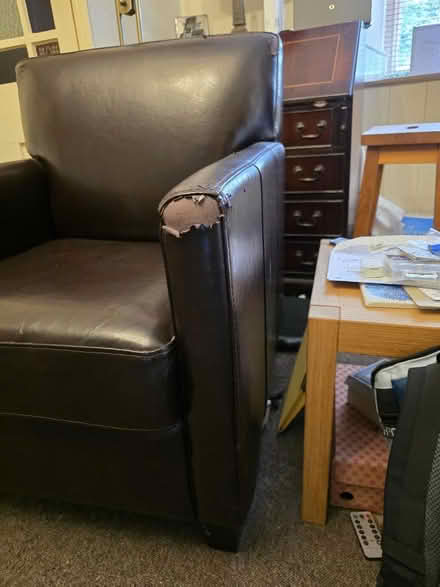 Photo of free 2x lounge chairs coffee/chocolate brown (Georgeham EX33) #4