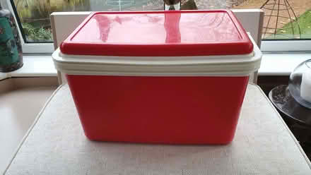 Photo of free Medium sized red and white coolbox (Mimbridge GU24) #1