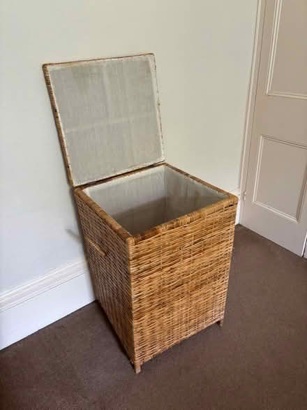 Photo of free Wicker laundry basket (Leckhampton GL53) #2