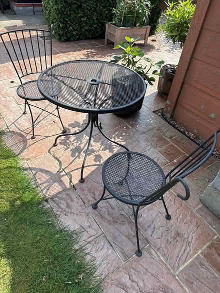 Photo of free Garden coffee table and chairs (ME10) #2