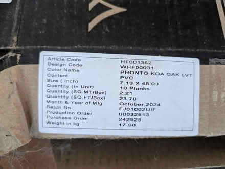 Photo of free Laminate flooring (Hatchford, nr Cobham KT11) #3