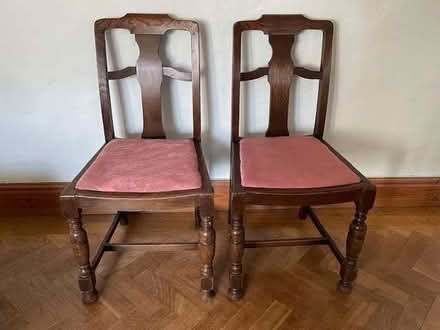 Photo of free 2 Dining room chairs (Tideswell SK17) #2