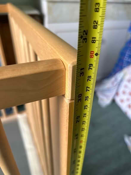 Photo of free IKEA baby cot (no mattress) (EH14 Juniper Green) #3