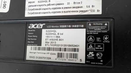 Photo of free 2 Acer monitors (IG110BS IG110BS) #3