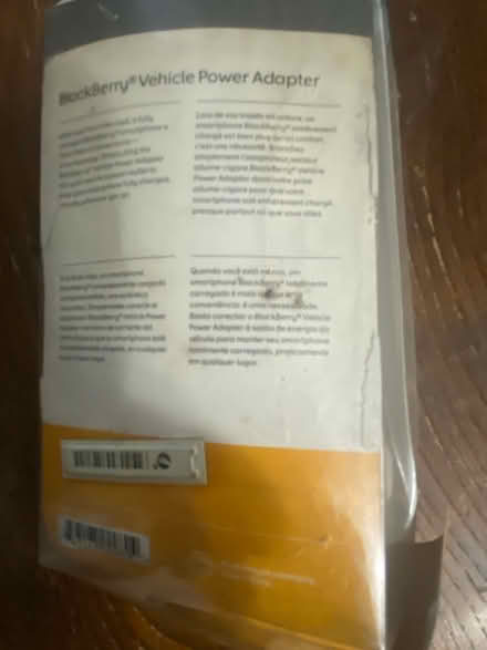 Photo of free Blackberry vehicle power adapter (New Rochelle) #2