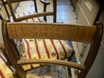 Photo of free 6 x dining chairs (inc 2 with arms) (Trowbridge BA14) #2