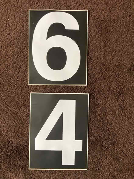 Photo of free Sticky back numbers (Freehold LA1) #1