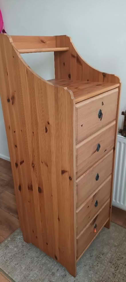Photo of free Tall chest of drawers (Woodseats S8) #2