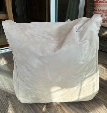 Photo of free Faux suede bean bag chair (Kempshott Rise) #3