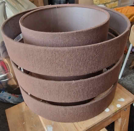 Photo of free Brown lamp shade (SE19) #1