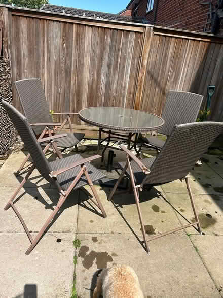 Photo of free Garden table & chairs (Nantwich CW5 8AW) #1