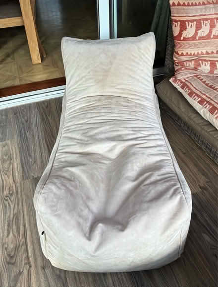 Photo of free Faux suede bean bag chair (Kempshott Rise) #2