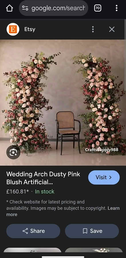 Photo of Fake garland, foliage and flowers (LD7) #1