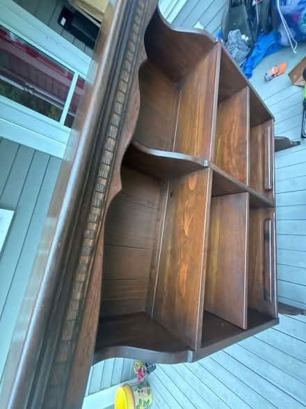 Photo of free Wood hutch/bookcase/bar (Andover) #2