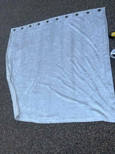 Photo of free White cream velvet curtains (Old Winsdor SL4) #1
