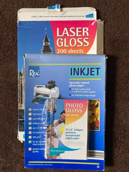 Photo of free Photo gloss paper for inkjet printer (Freehold LA1) #4