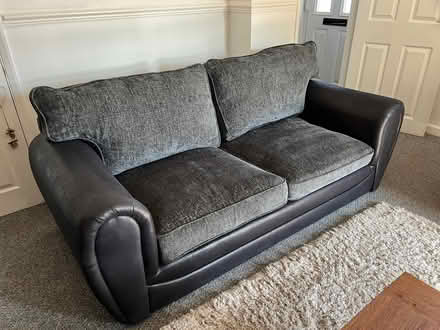 Photo of free 3 seater grey sofa (Witherslack LA11) #3