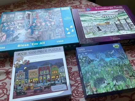 Photo of free 4 jigsaws 1000 pieces (Erlestoke Devizes SN10) #1