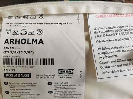 Photo of free 3 large IKEA cushions (Load Brook S6) #2