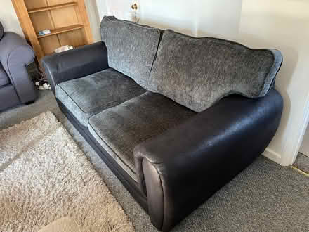 Photo of free 3 seater grey sofa (Witherslack LA11) #2