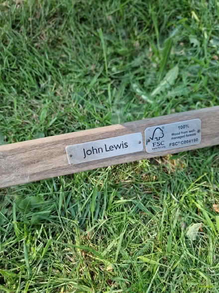 Photo of free John Lewis garden recliner chair (Blackheath) #4